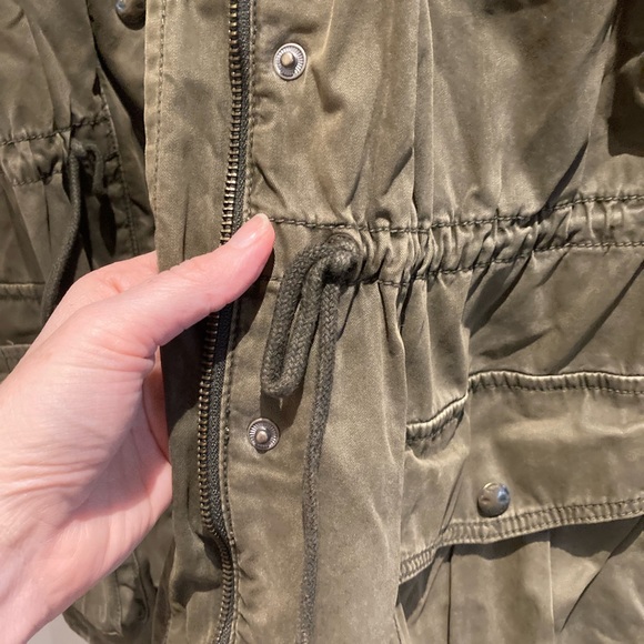 Talula army jacket with real leather sleeves, XS - Picture 3 of 7